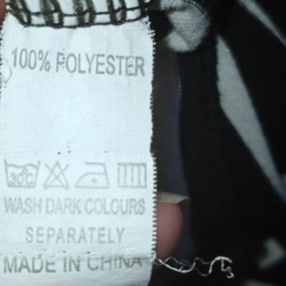 BLACK & WHITE STRIPE MAXI DRESS SZ.S/M EUC - Picture 5 of 5